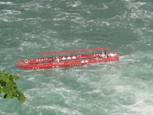 Boating below the Falls