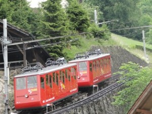 The steepest cogwheel rail up to Pilatus