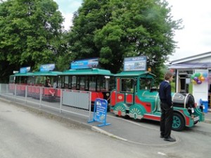 Move around in a toy train